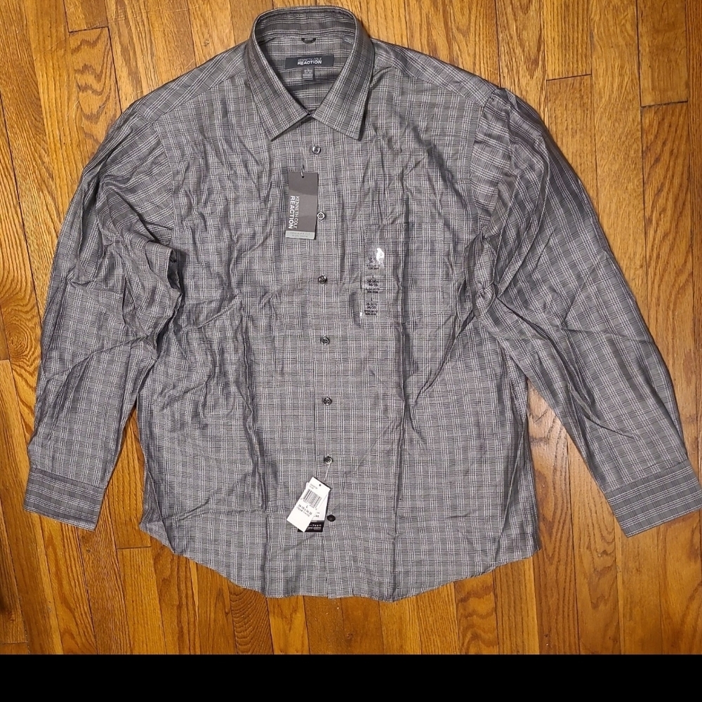 Kenneth Cole Reaction button up Large 16-16 1/2 34-35